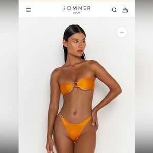 NWT SOMMER SWIM BIKINI in Tumeric